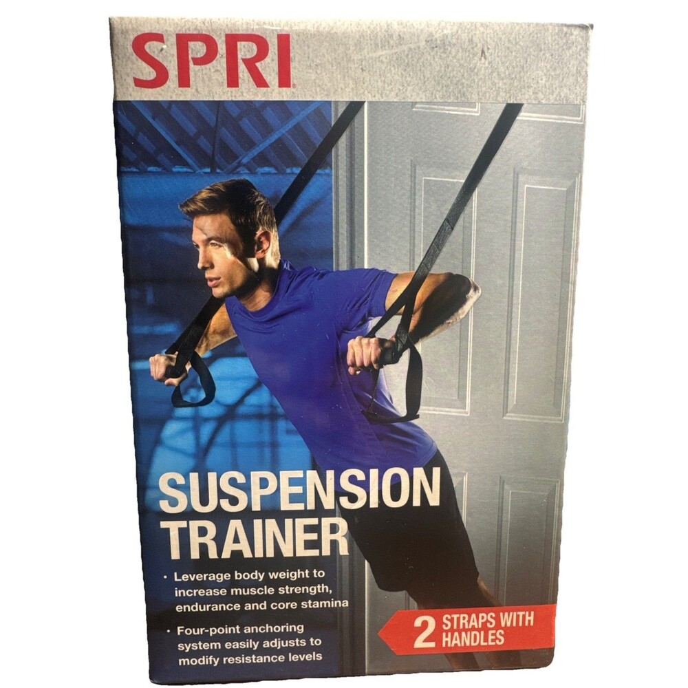 SPRI Suspension Weight Trainer + 2 Straps & Handles Gravity Trainer Home Gym New